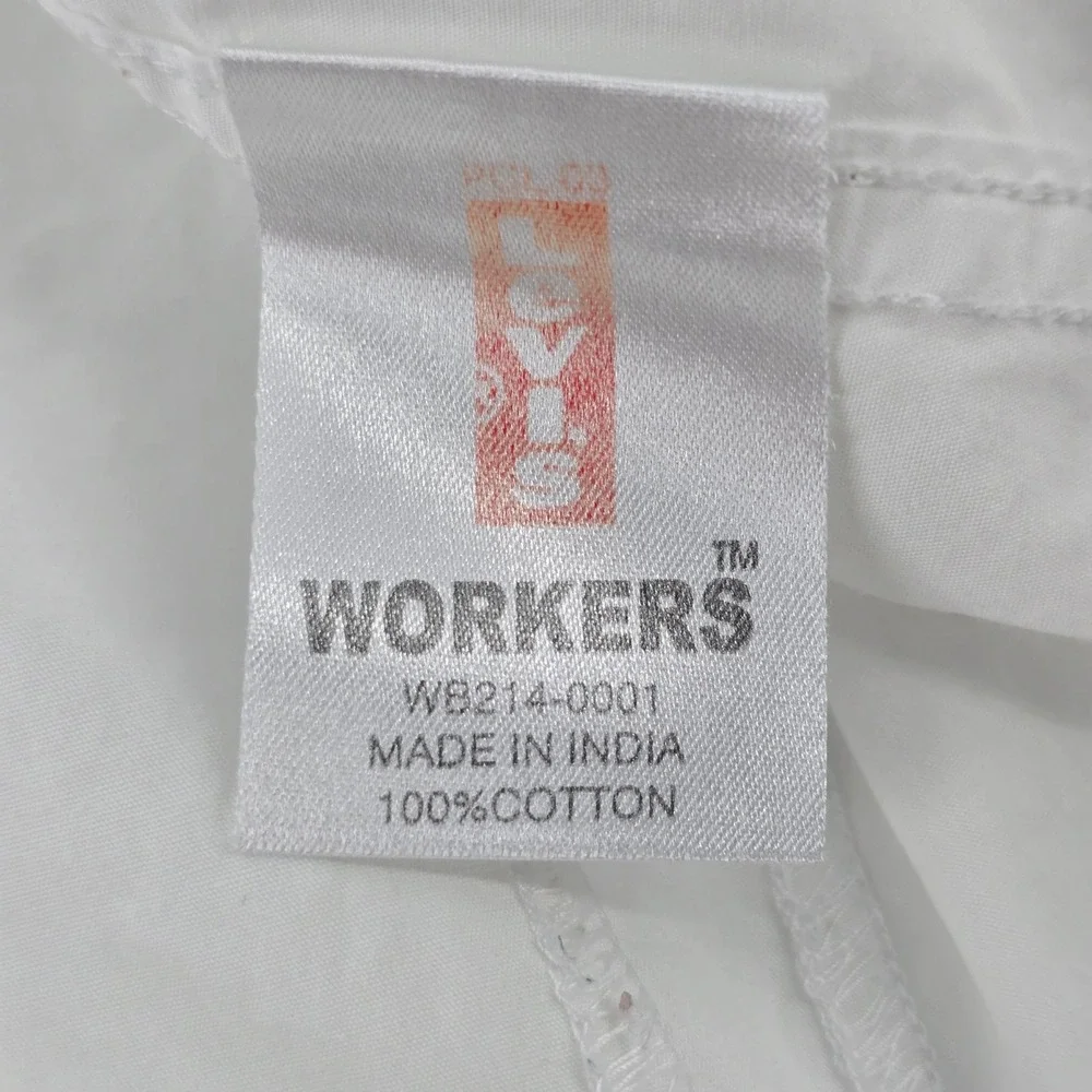 Levis Red Tab Button Down Shirt Mens XL White Long Sleeve Workers Cotton Pocket